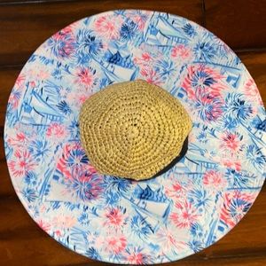 Lilly Pulitzer fireworks hat EUC one size